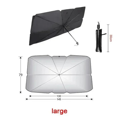 Car Sunshade Umbrella For Auto Shading Car Sun Shade Protector Parasol Summer Sun Interior Windshield Protection Curtain Beauty World Shop