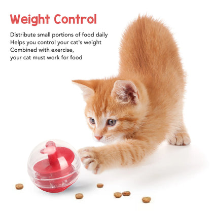 Cat Food Dispensing Ball  Cat Treat Dispensing Ball Bite Resistant Interactive Pet Slow Feeder Puzzle Ball for Kitten Beauty World Shop
