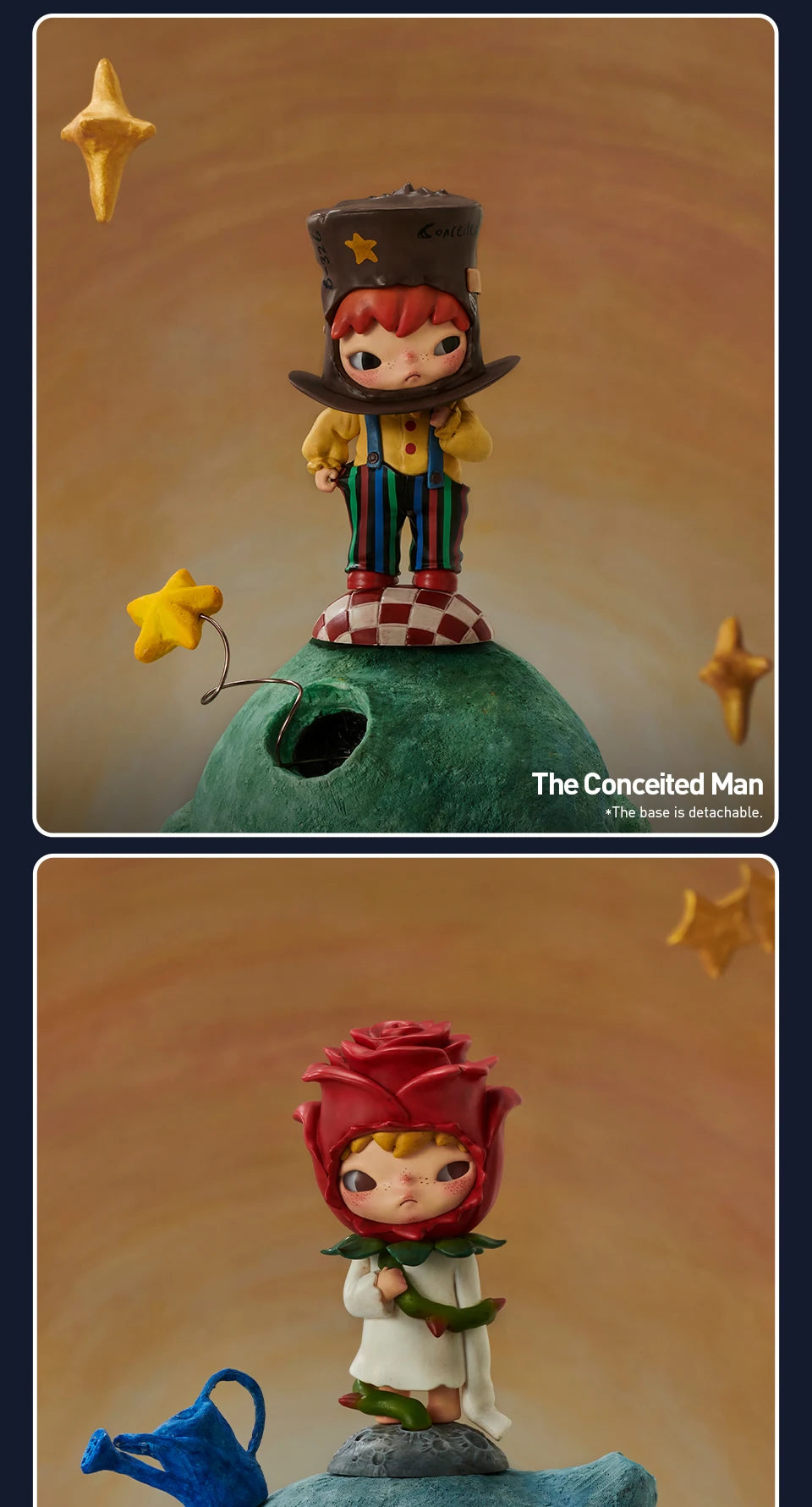 POP MART Hirono Le Petit Prince Series Blind Box Toys Kawaii Anime Action Figure Cartoon Model Surprise Box Mystery Box Beauty World Shop
