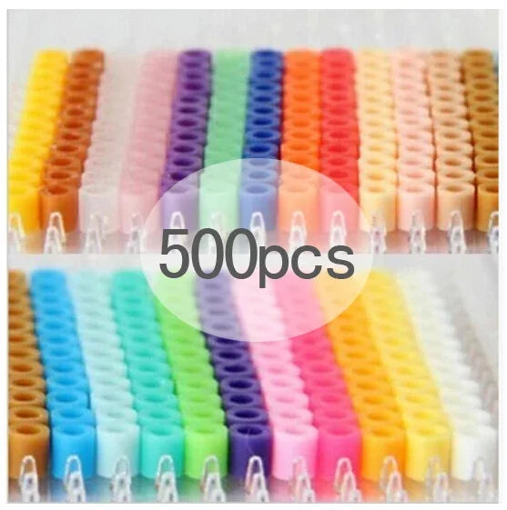 500pcs 5mm Hama Beads Perler Fuse Iron Beads GREAT KID FUN.Diy Intelligence Educational Toys Puzzles Beauty World Shop