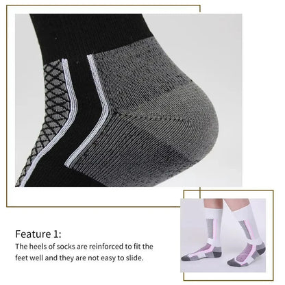 1Pair Winter Warm Thickening Ski Stockings Hiking Socks For Women Men Children Outdoor Anti-Cold High Sports Stockings Beauty World Shop