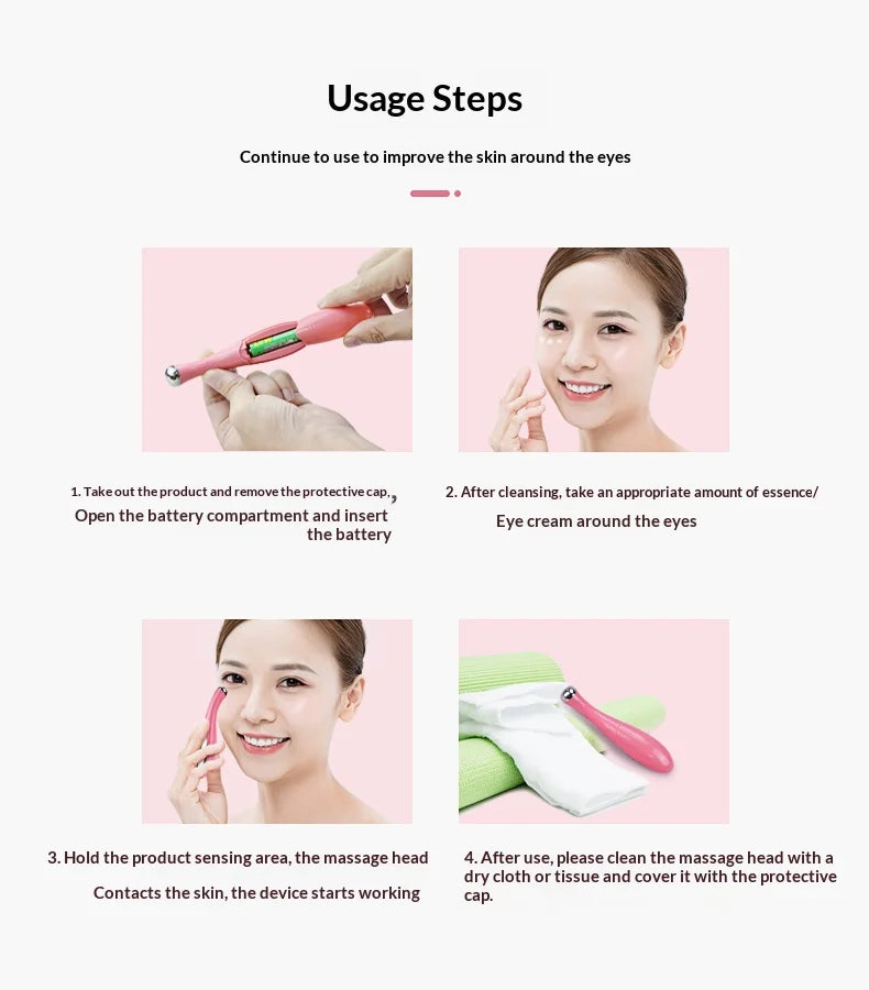 Electric Eye Massage Beauty Instrument Exquisite Eye Skin De-Bagging De-Watering Reduce Fine Lines Care Instrument Beauty World Shop