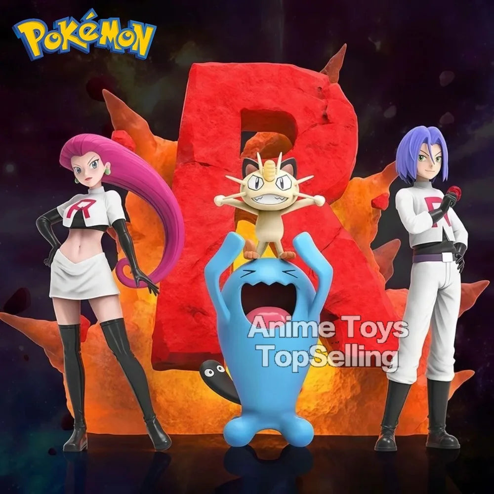3-11cm Anime Pokemon Figure Rocket Team Action Figures Pvc Desktop Ornamen Collection Model Toys Gifts Beauty World Shop
