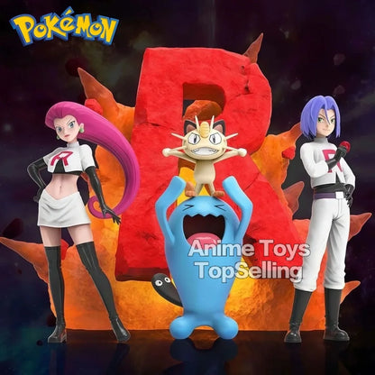 3-11cm Anime Pokemon Figure Rocket Team Action Figures Pvc Desktop Ornamen Collection Model Toys Gifts Beauty World Shop