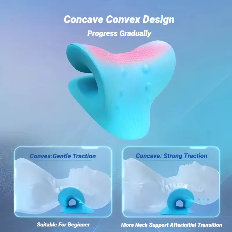 Neck Shoulder Stretcher Relaxer Cervical Spine Stretch Muscle Relaxation Traction Device Massage Pillow Correction Chiropractic Beauty World Shop