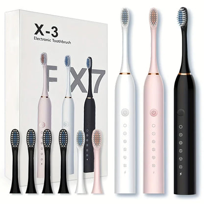 Six-Speed Automatic Electric Toothbrush Adult & Children's Universal Soft Bristle Charging Smart Toothbrush for All Ages Beauty World Shop