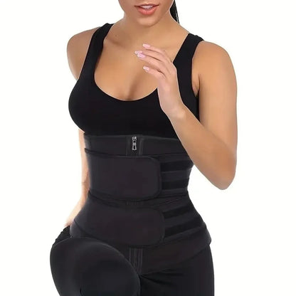 1pc Waist Trainer Slimming Body Shaper Fitness Belt Weight Loss Fat Burning Sport Girdle Sweat Trimmer Workout Cincher Shapewear Beauty World Shop