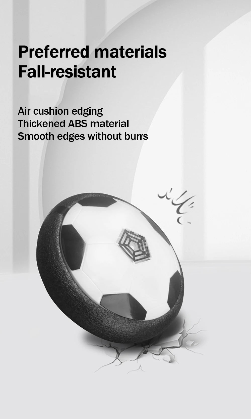 1 Pcs Battery Type Electric Light Air Cushion Indoor Parent Child Exercise Suspended Football Beauty Fashion