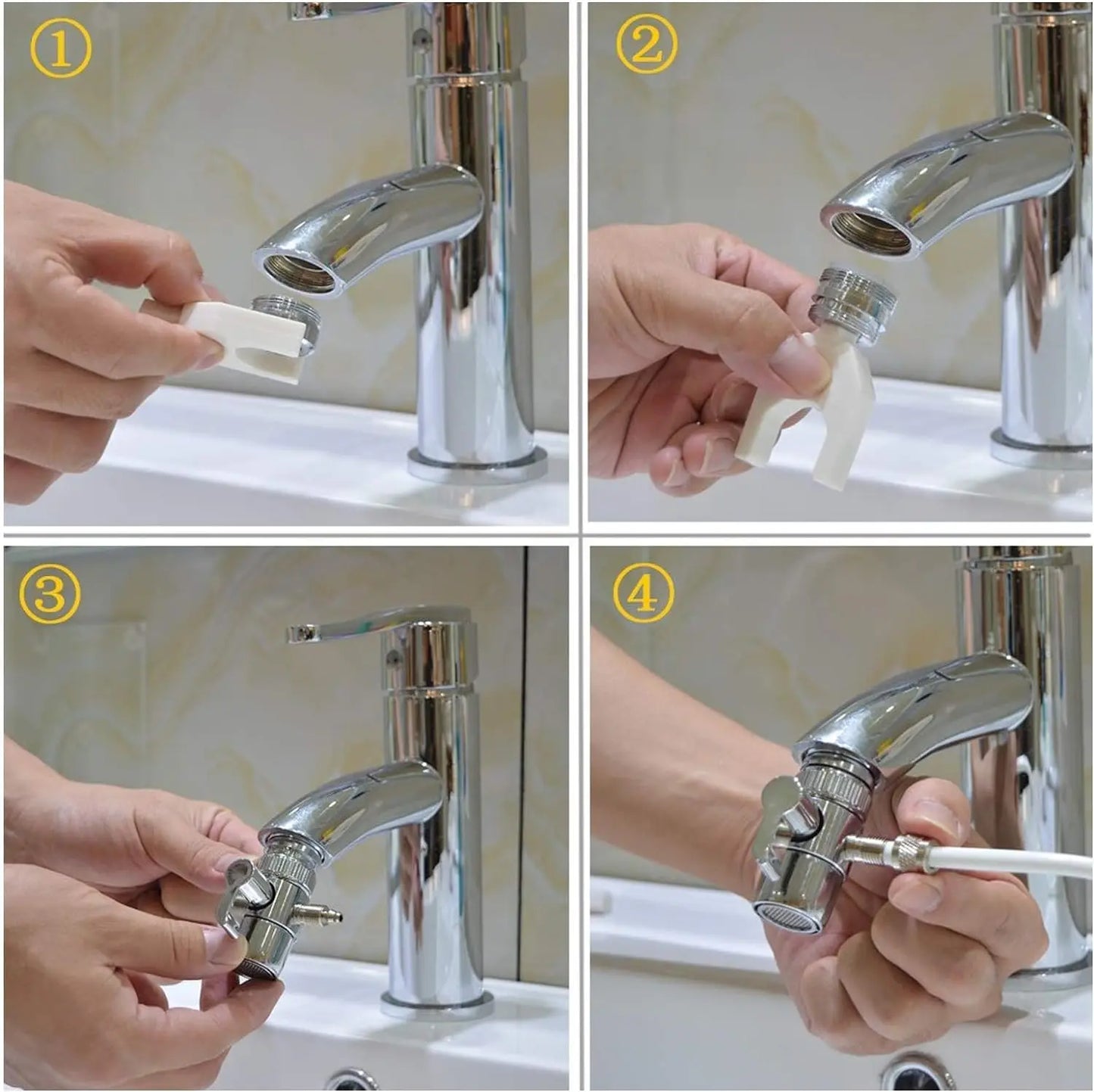 Dental Water Flosser Faucet Oral Irrigator Floss Dental Irrigator Portable Dental Water Jet Teeth Cleaning Mouth Washing Machine