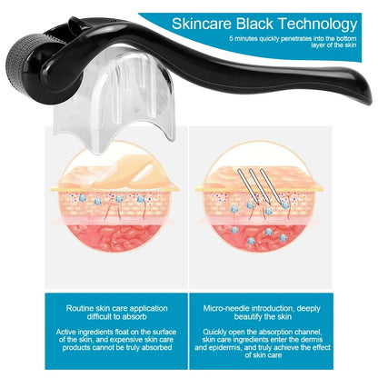 Ice Facial Roller Tool Skin Care Beauty Two-Piece Set Suitable For Skin Beard 0.2/0.25/0.3mm Needle Micro Facial Roller Tool Beauty World Shop