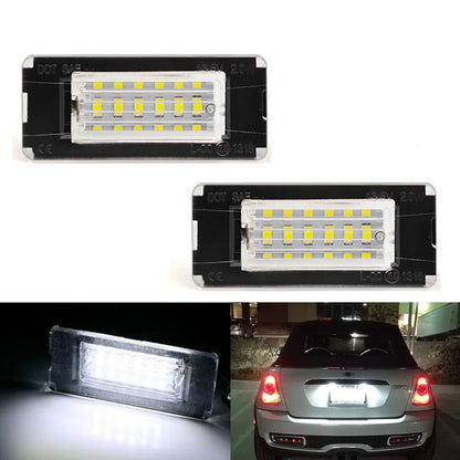 2pcs Mini LED license plate lights, suitable for Mini Cooper R56, R57, R58, R59,6500k Beauty World Shop