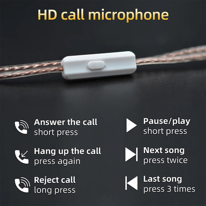 KZ Headphone Cable High-Purity Copper Cube Mixed Upgrade Cable Earphone Wire Original Wire