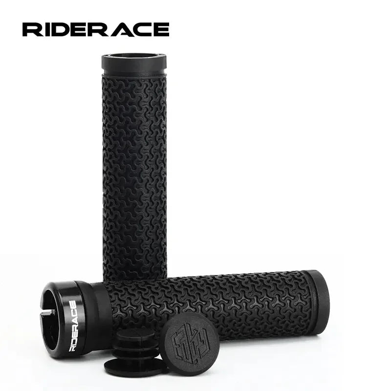 BKPTX Bicycle Handle Bar Grips MTB Mountain Bike Soft Single-sided Locking Handlebar Cover Plug Rubber Non-slip Cycling Grip Beauty World Shop