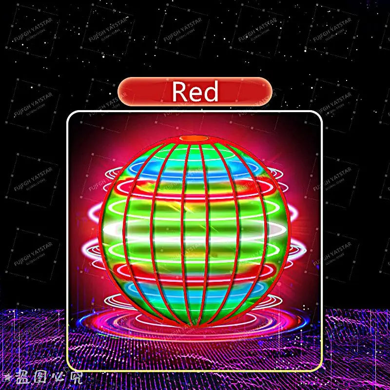 LED Colorful Flying Ball Automatic Boomerang Hover Orb, Gyroscopic Anti-Gravity Black Tech Magic Flying Toys for Children Gifts Beauty World Shop