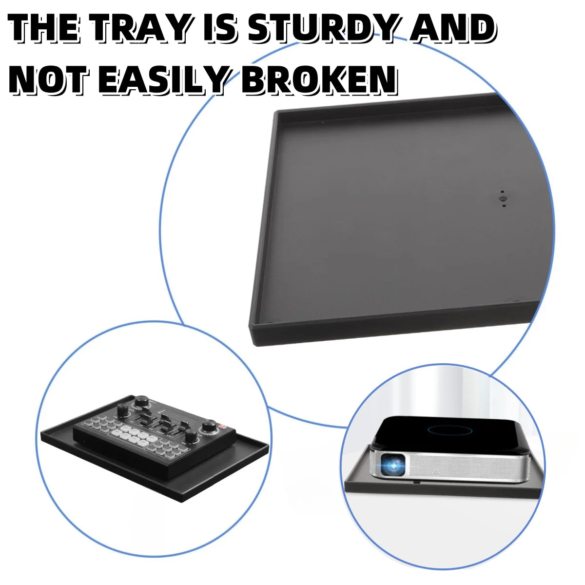 1pc Projectors Tray Tripod Stand Sound Card Projectors Tray Platform Holder Universal 1/4in Screw Adapter 25x18cm Beauty World Shop