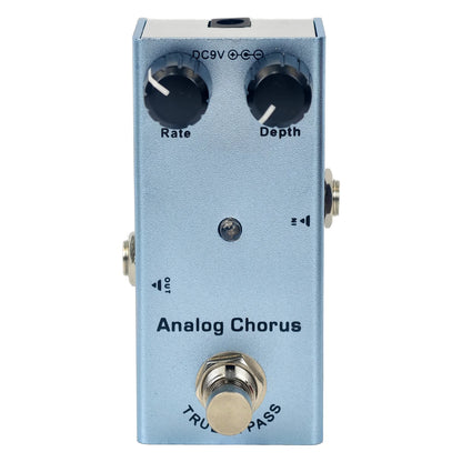 Mini Electric Guitar Effect Pedal Overdrive/Distortion Crunch/US Dream/Chorus/Vintage Phase/Digital Delay/Tremolo Beauty World Shop
