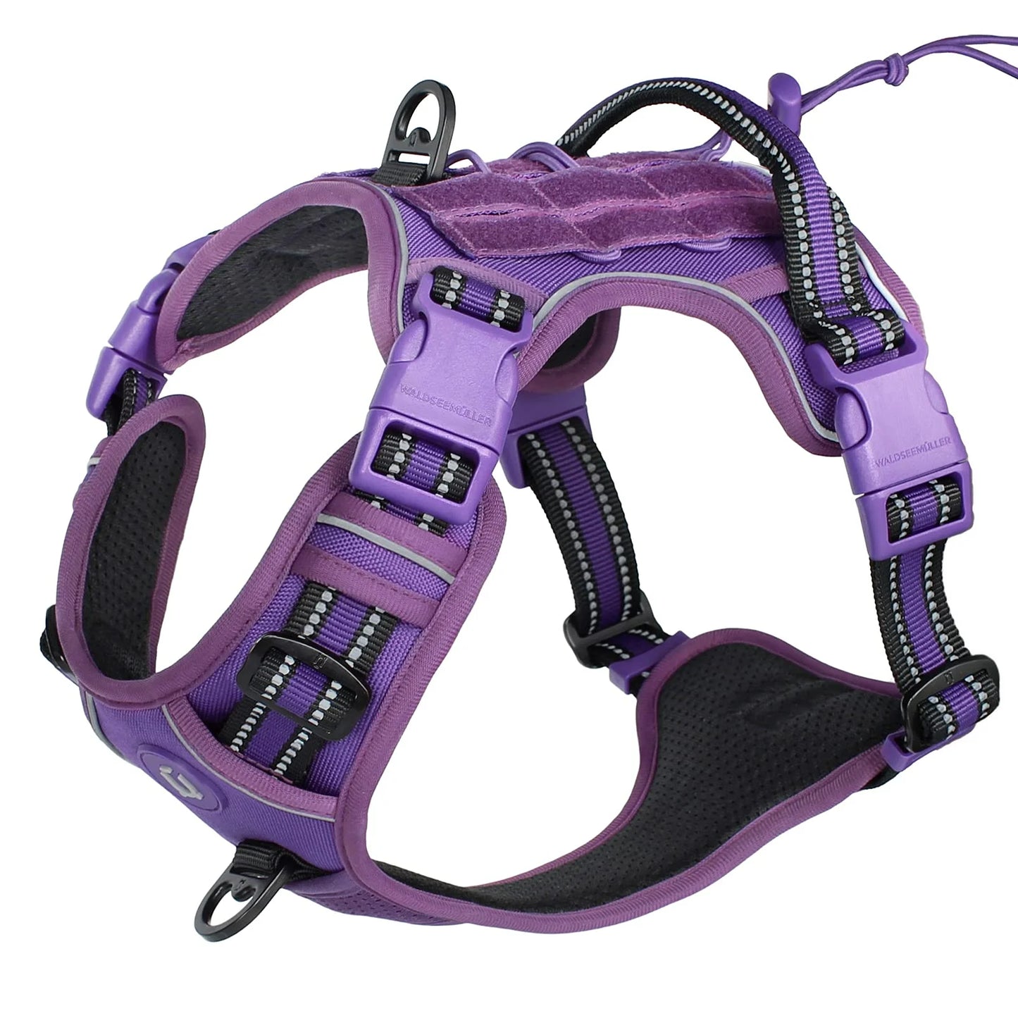 Tactical Dog Harness, No Pull Dog Harness, Adjustable Breathable MOLLE Dog Vest Harness for Medium Large Dog Reflective Military Beauty World Shop