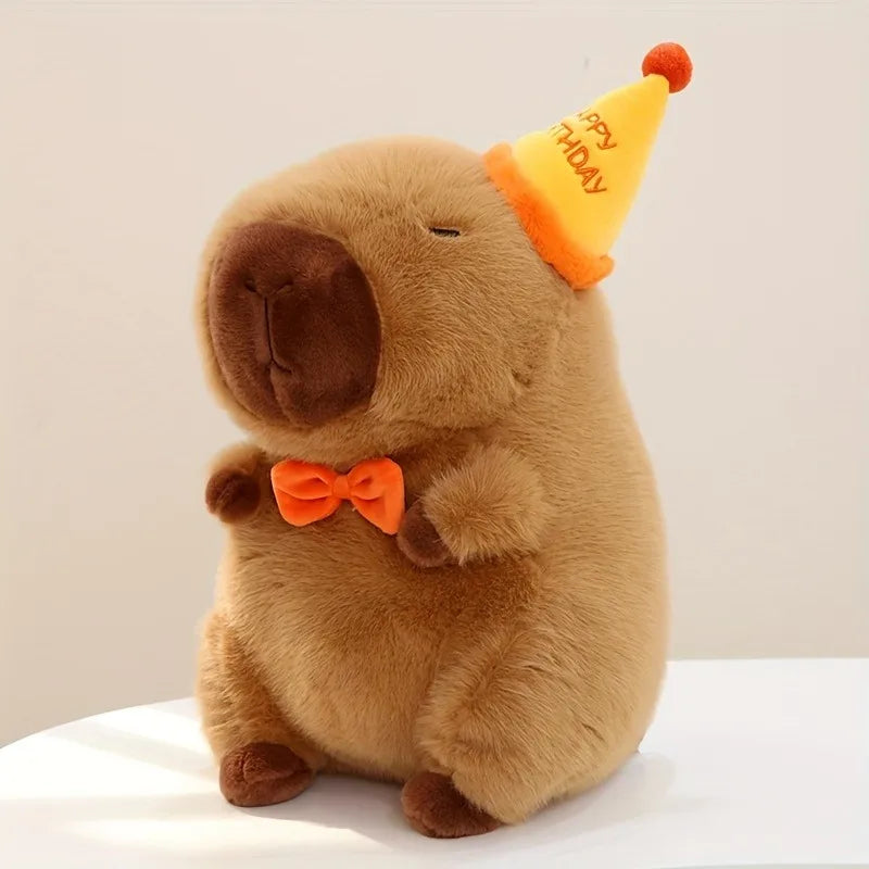 23cm Capybara Plush Simulation Capibara Anime Fluffty Toy Cute Doll Stuffed Animals Soft Doll Plush Christmas Thanksgiving Gift Beauty Fashion