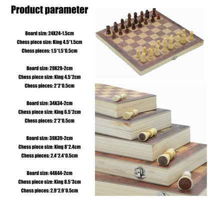3 In 1 Board Party Table Games Dice Chess Backgammon Board Entertainment Travel Games Checkers Chess Beauty World Shop