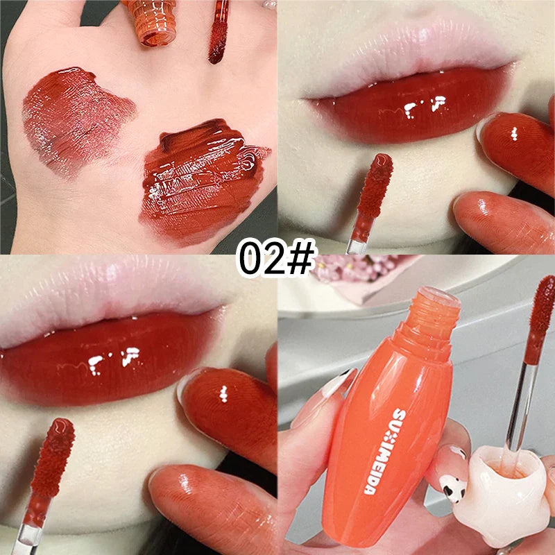 Suximei Da Hydrating Lip Lacquer - Glass Jelly Finish, Korean Style, Brightens Complexion Beauty Trend Shop