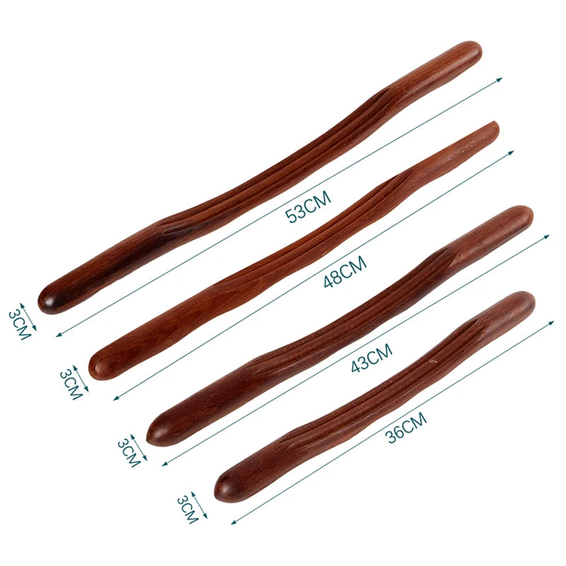 1PC Massage Guasha Scraping Stick Tools Back Shoulder Neck Waist Leg Massager Tools Natural Wood Fast Gua Sha Beauty World Shop