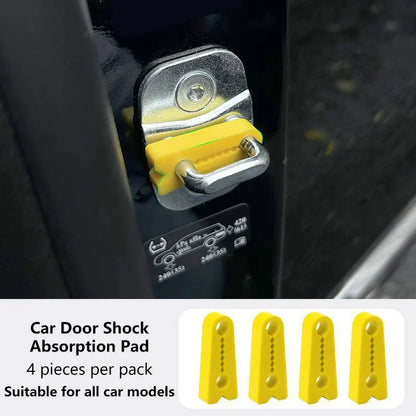 1/4pcs Car Door Shock Absorber Universal Car Door Buckle Soundproof Deadener Damper Cushion Anti-Vibration Buffer Pad 2026 New Beauty World Shop