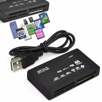 Usb 2.0 All In One Mini Memory Card Reader, Multifunctional Card Reader,, 480mbps, Tf, M2, Xd, Cf, Micro Sd Beauty World Shop