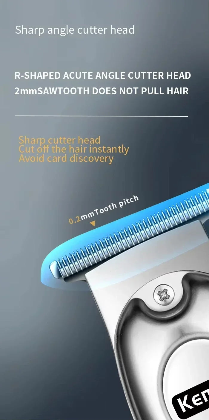 Kemei KM-2628 KM-678 KM-2024 USB Rechargeable Hair Clipper Professional Cordless Men Hair Trimmer Men's Hair Cutting Machine Beauty Trend Shop