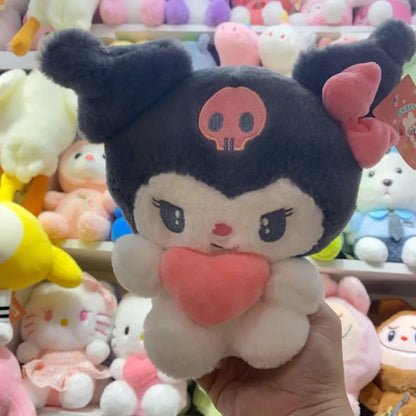 22cm Sanrio Hello Kitty Kuromi Pillow KT Plush Toy Girls Soft Stuffed Animal Toys Heart My Melody Cinnamoroll Stuff Doll Gifts Beauty World Shop