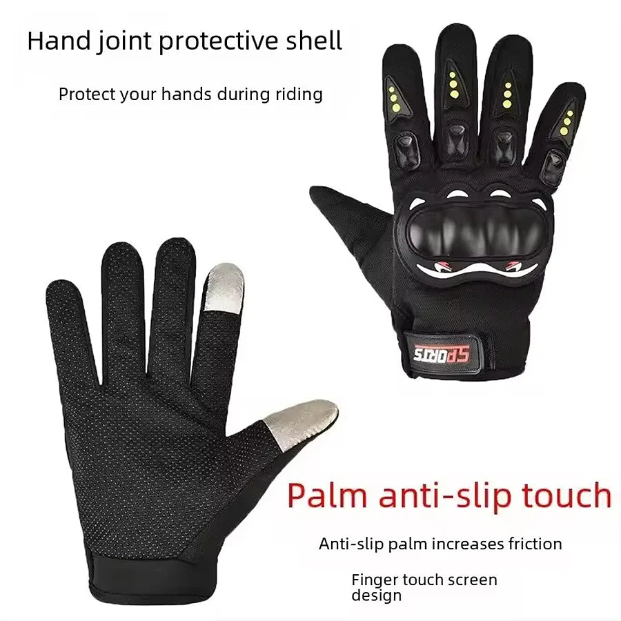 Motorcycle Gloves Full Finger Protective Outdoor Knight Sports Breathable Racing Cycling Street Riding Fitness Gloves Beauty World Shop