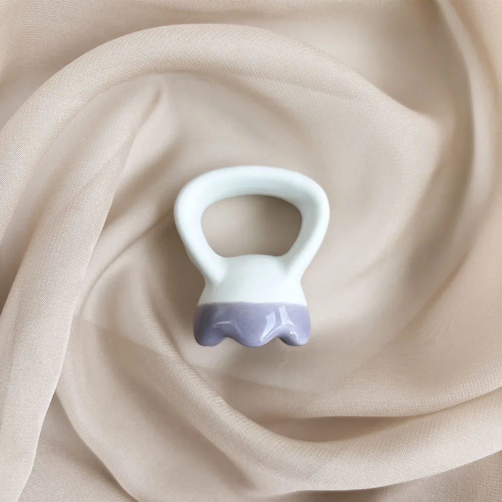 Massage Gua Sha Plate Ceramic Guasha Massage Board Ring Shape Skin Tightening Compact Ergonomic for Face Head Shoulder Knee Beauty World Shop