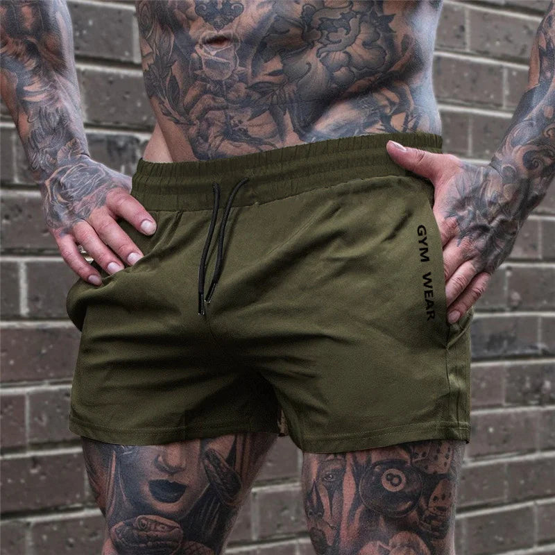 2024 Summer Gym Fitness Men's Shorts Sweatpants Thin Fashion Men Marathon Running Shorts Sports Breathable Training Pants Beauty World Shop