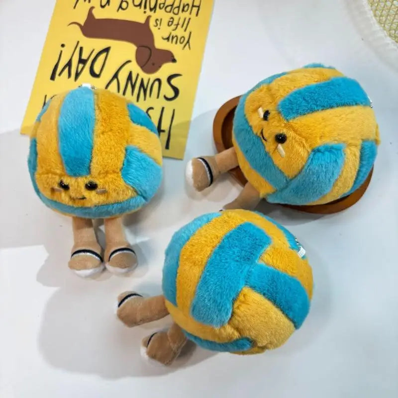 Soft Plush Cartoon Volleyball Toy, Fun Sports-Themed Keychain and Bag Decor Beauty World Shop