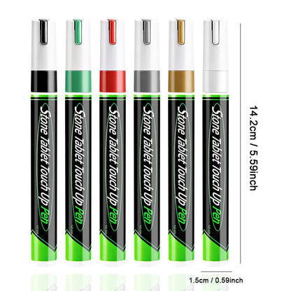 Golden Tombstone Marker Inscription Restoration Pen,  Weatherproof Tracing Pen Quick-Dry Touch Up Paint Pen for Granite Stone Beauty World Shop