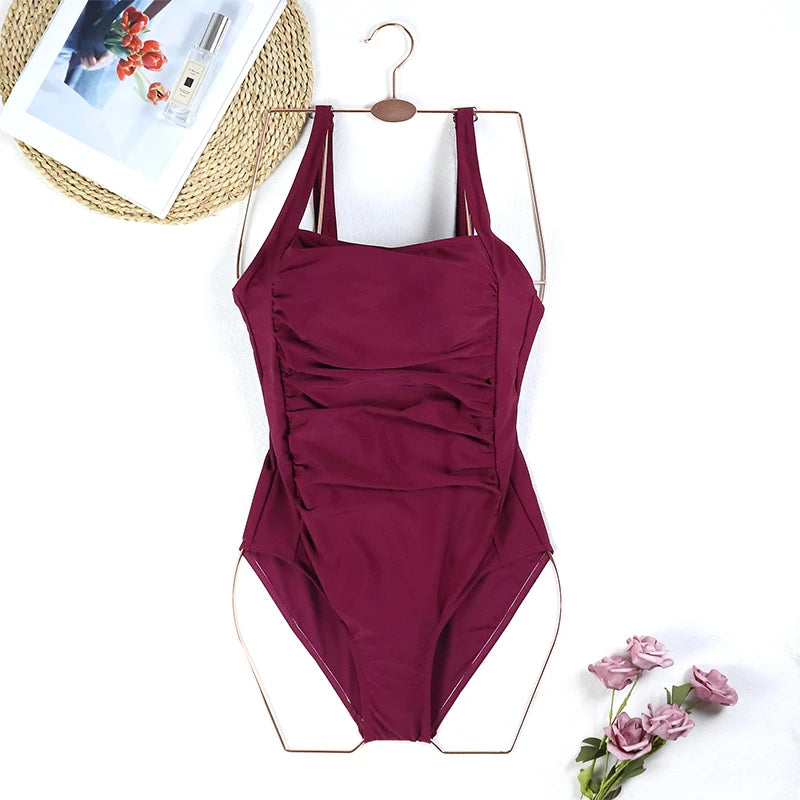 2024 One Piece Swimsuit Sexy Plus Size Swimwear Women Tummy Control Beach Wear for Bathing Suits Monokini Maillot De Bain Female Beauty World Shop