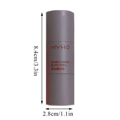 Blush Stick Double-ended Expansive Color Natural Long Lasting Matte Makeup Monochrome Creamy Rouge Blush Stick Beauty World Shop