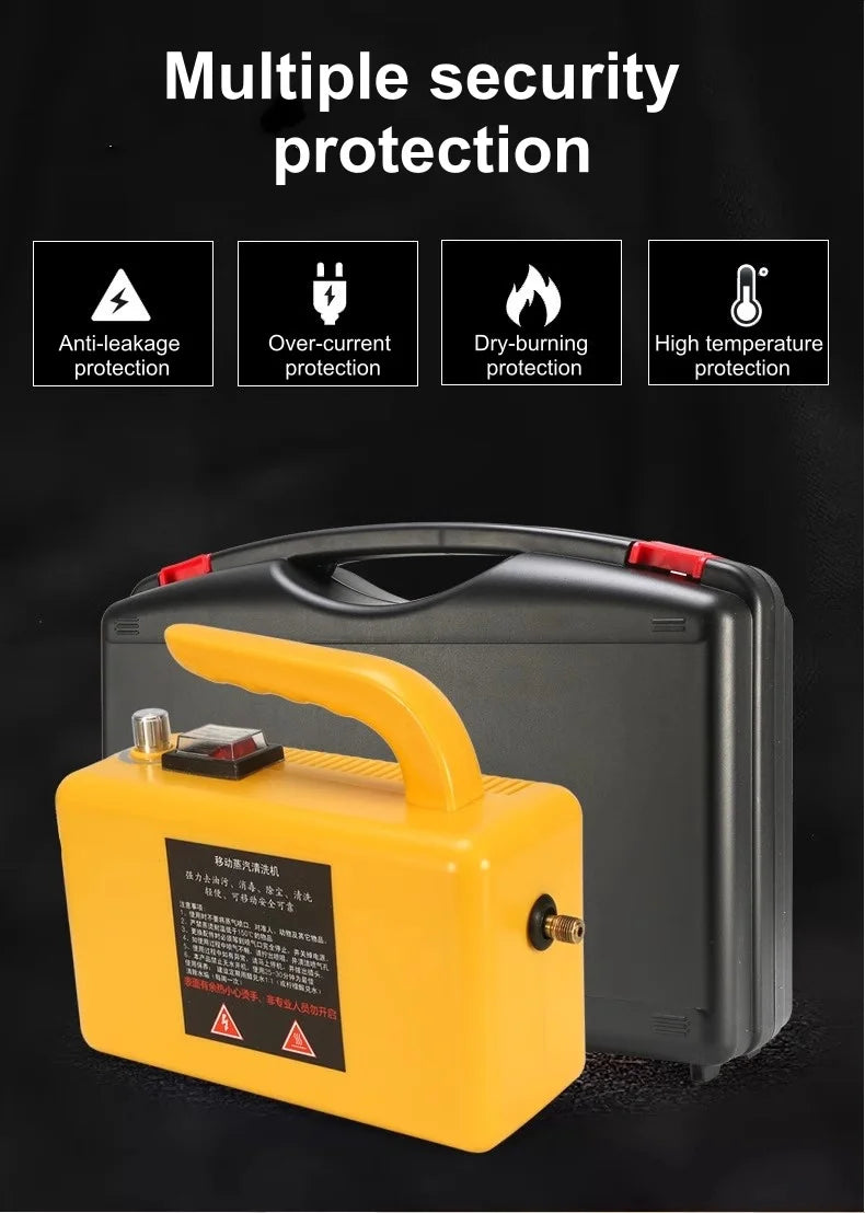 2600w220V High Temperature Steam Cleaner Portable Sterilization Pressure Jet Washer Machine for Home Car Kitchen Air Conditioner Beauty World Shop