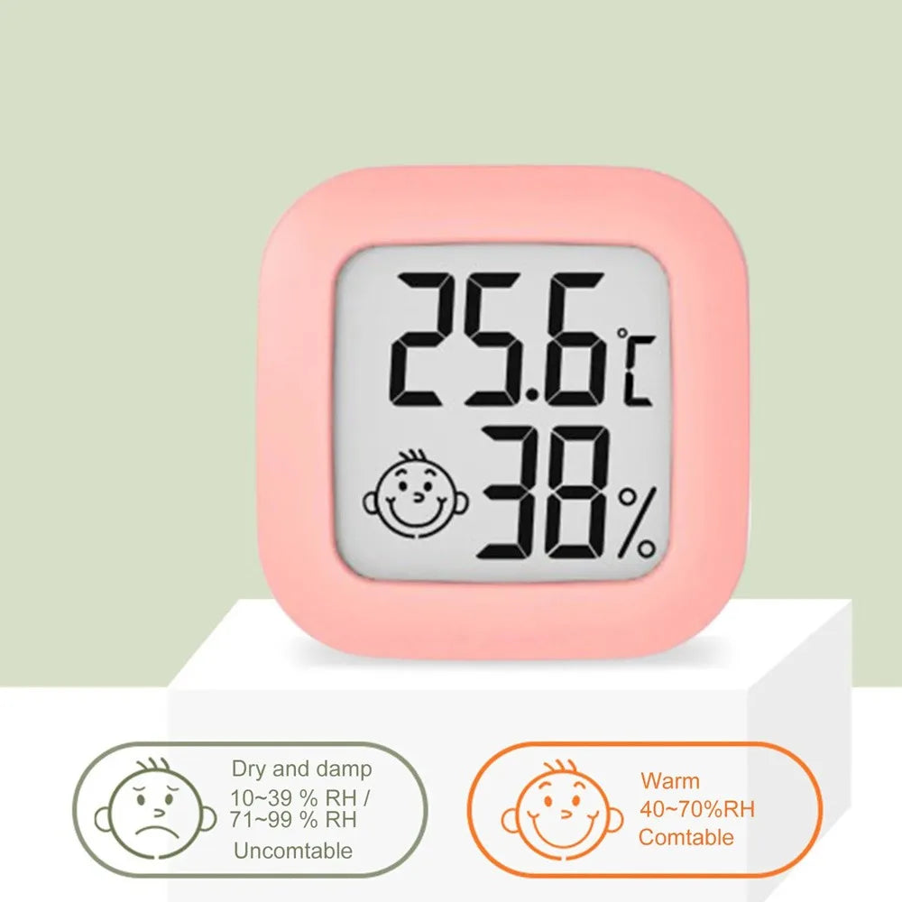 Digital Thermometer Hygrometer Indoor Room Temperature LCD Electronic Humidity Meter Sensor Gauge Weather Station For Home Beauty World Shop