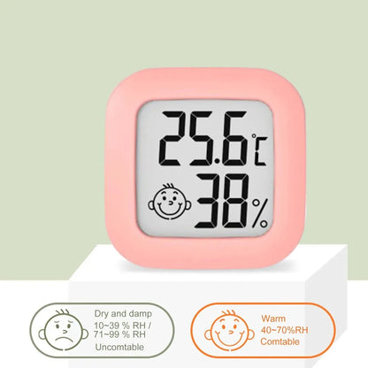 Digital Thermometer Hygrometer Indoor Room Temperature LCD Electronic Humidity Meter Sensor Gauge Weather Station For Home Beauty World Shop