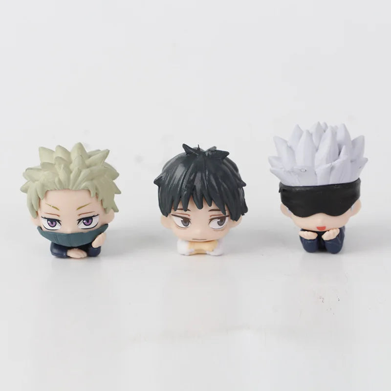 7pcs/set Jujutsu Kaisen Satoru Gojo Itadori Yuji Megumi Kugisaki Sukuna Geto Suguru Anime Figure Toys Cute Doll Collection Model Beauty World Shop