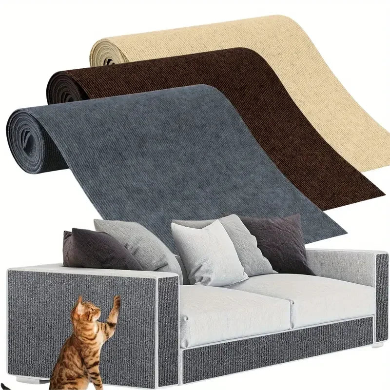 Self-Adhesive Cat Scratching Board Trimmable Cat Carpet Mat Anti Cat Scratcher Furniture Couch Corner Indoor Sofa Wall Protector Beauty World Shop