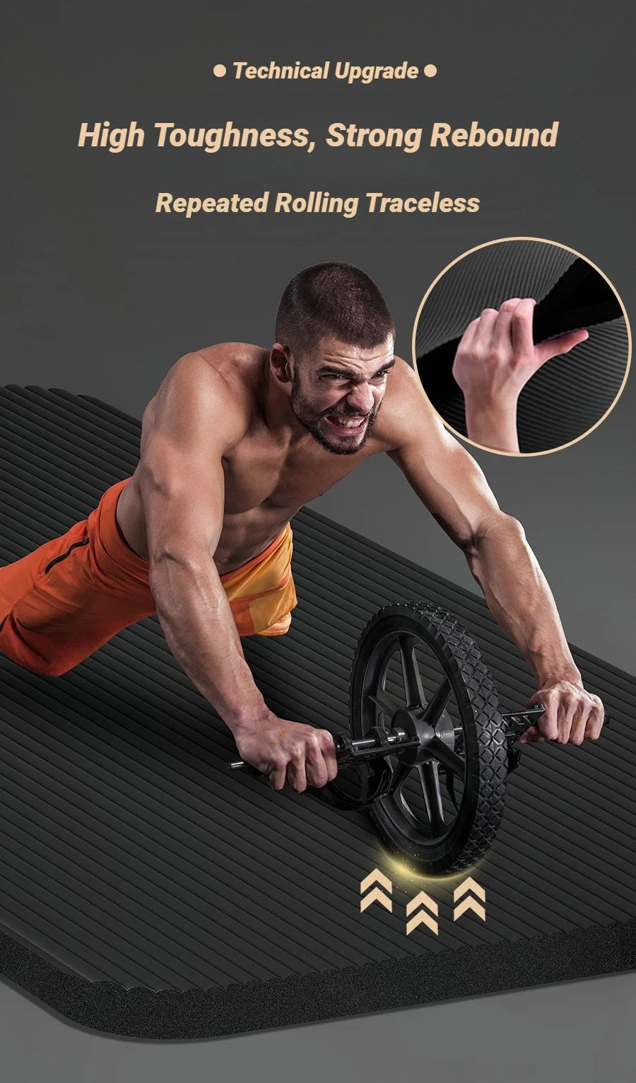 Two-Piece Set High Quality Extra Sport Thick Nbr Non-Slip Yoga Mats For Fitness Pilates Gym Home Tasteless Spor Universal Men Beauty World Shop