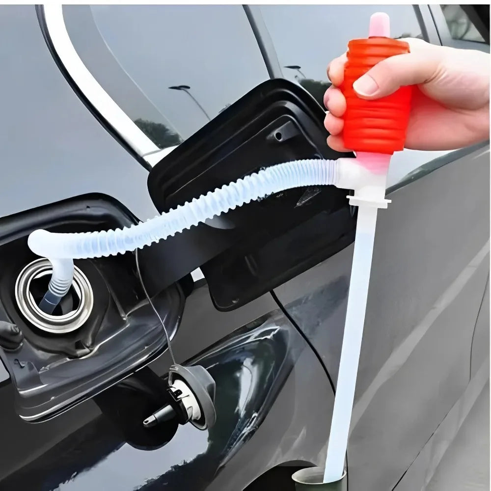Portable manual fuel pump suction design portable fuel transfer pump for emergency use chemical-tolerant liquid transfer pump Beauty Trend Shop