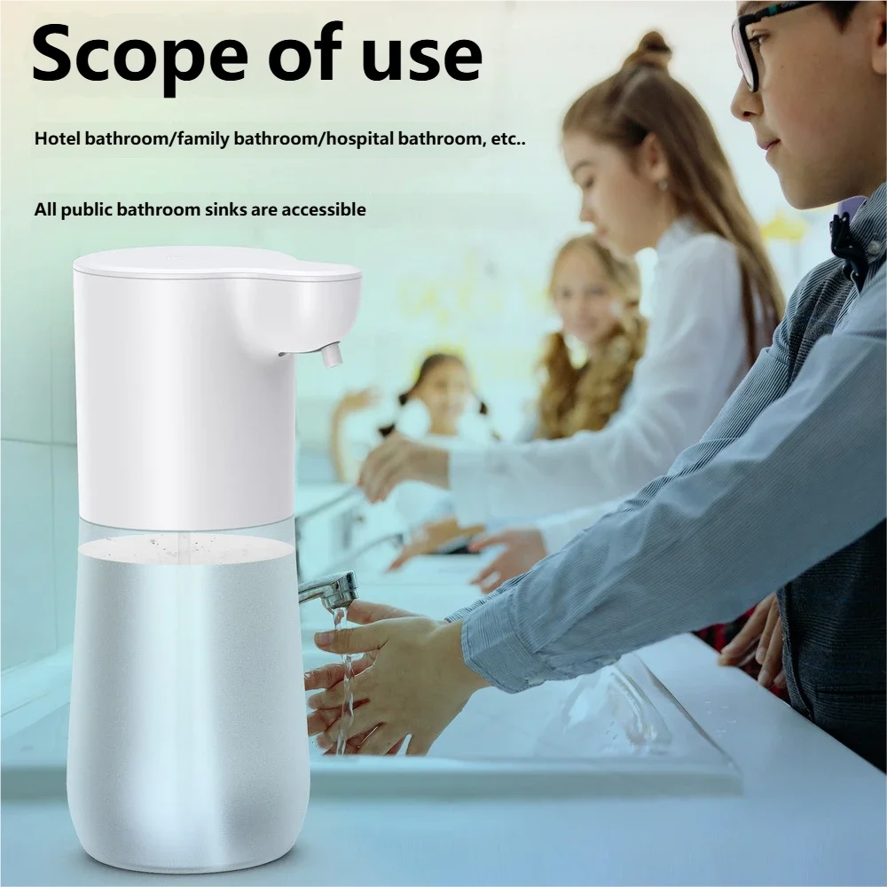 HOMEFISH Smart Sensor Automatic Soap Dispenser 350ml USB Charging Contactless Soap Foam Dispenser Hand Sanitizer Machine Beauty World Shop