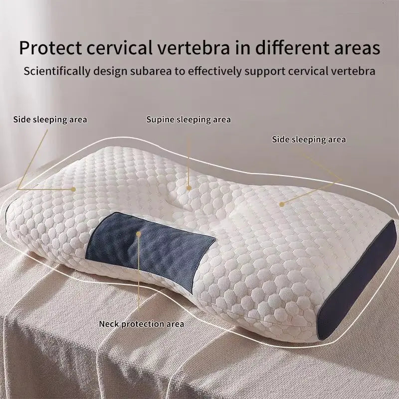 Honeycomb massage pillow pillow to protect cervical vertebra to help sleep home pillow core antibacterial and anti-mite NEW