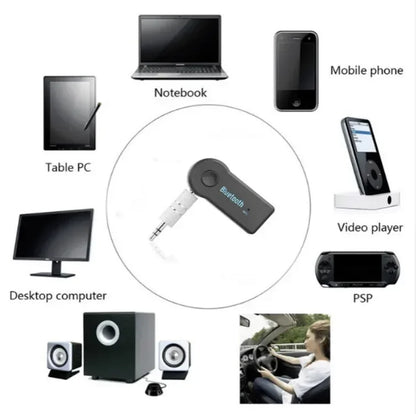 Wireless Bluetooth AUX Car Bluetooth 5.0 Receiver,3.5mm Socket Adapter,Audio Converter Mobile Phone Hands-Free Stereo Beauty Fashion