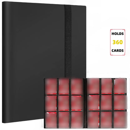 Premium 9-Pocket Trading Card Binder - Holds 360 Cards - Durable PP Cover - Ideal for Basketball, Baseball, and Sports Cards Beauty World Shop