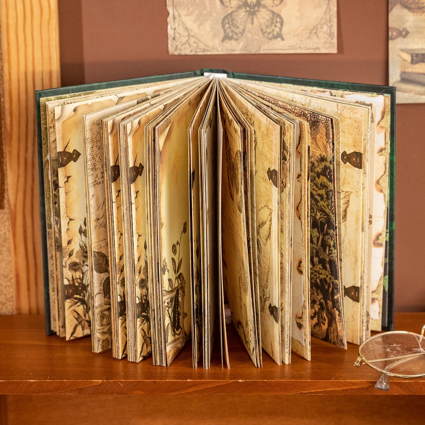 Mr.Paper 192pcs Vintage Style Notebook Set, Gold Foil Writing Pad for Journaling Note Taking, Retro Stationery Paper Sheets Beauty World Shop