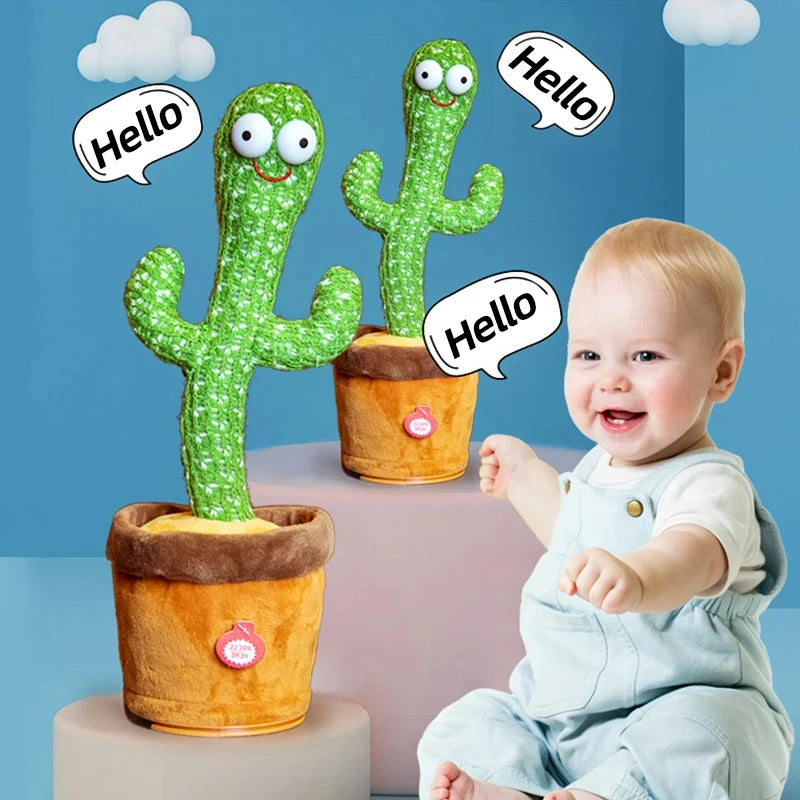 1pc Dancing Cactus Toy,Repeat Talking ,Song Speaker Wriggle Dancing Sing Talk, Plushie Stuffed ,Interaction and Decoration Beauty Fashion