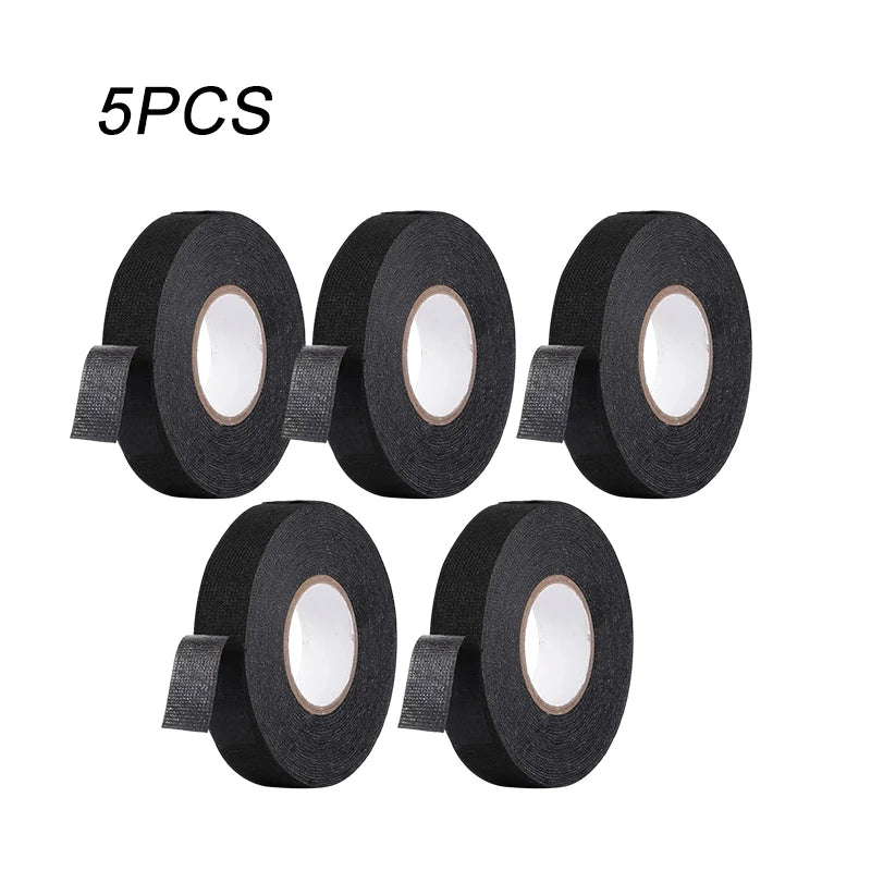 Electrical Insulating Tape Heat Resistant Harness Tape 9/15/50MM Car Cable Harness Wiring Loom Protection Waterproof Tape Beauty World Shop